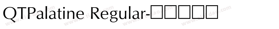 QTPalatine Regular字体转换